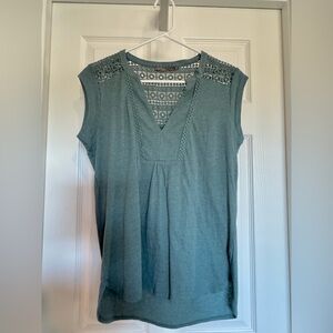 Prana Women's Sleeveless Blouse in Teal